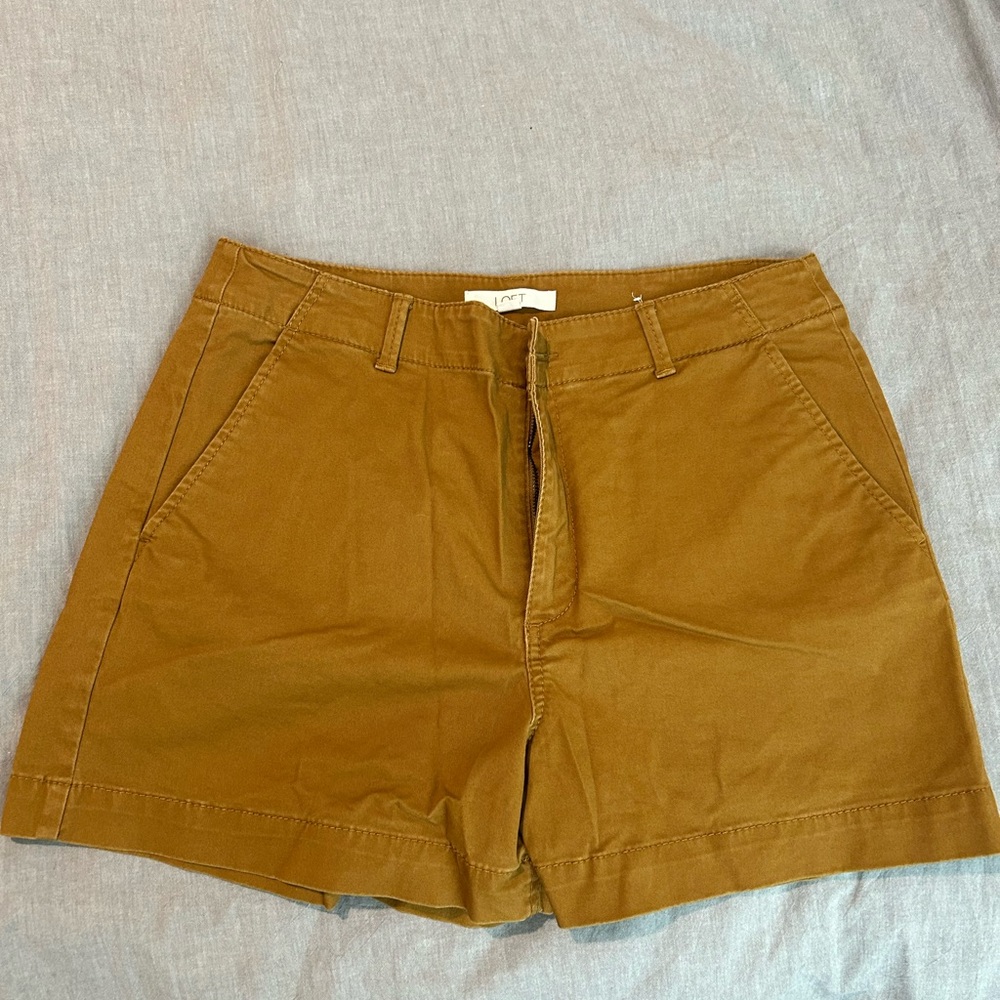 LOFT The Washed Twill Shorts